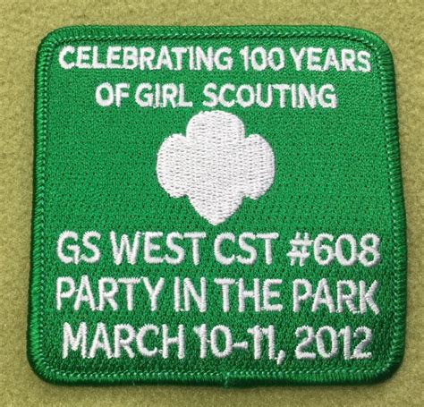 A Patch With The Words Celebrating 100 Years Of Girl Scouts Scouting