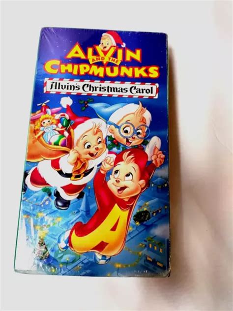 Vhs Alvin And The Chipmunks Alvins Christmas Carol Vntg 1994 Non