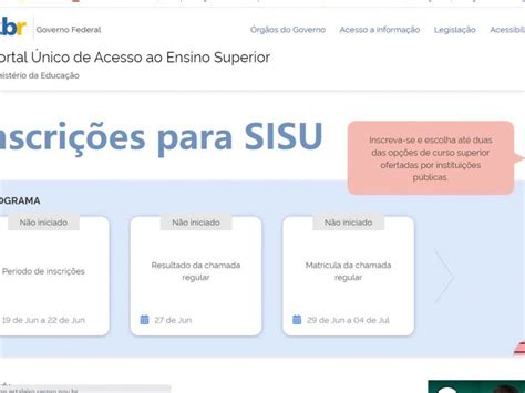 Sisu 2025 edital cronograma inscrições requisitos nota de corte