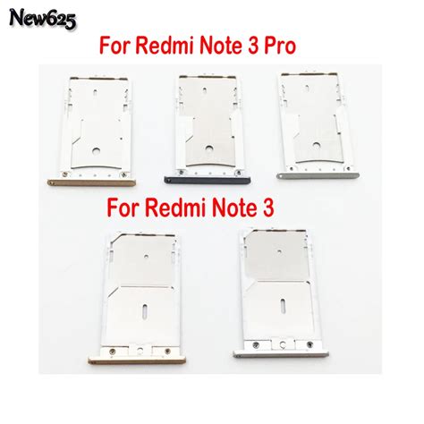 Original New Sim Reader Card Slot Holder Port For Xiaomi Redmi Note 3 Redmi Note 3 Pro Sim Card