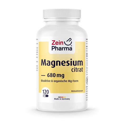 Magnesiumcitrat 120 Kapseln 680mg