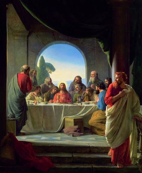 Carl Heinrich Bloch Painting The Last Supper By Carl Bloch Religious