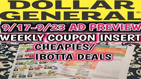 9 16 9 23 2023 WEEKLY COUPON INSERT DOLLAR GENERAL PREVIEW