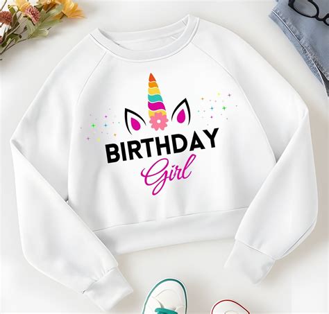 Unicorn Birthday Girl Svg Unicorn Face Svg Unicorn Svg Birthday Girl