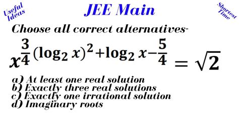 Maths JEE Main 2025 Logarithm Competitive Exams Maths Jeemain