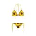 Yellow Flowers Custom Bikini Swimsuit Id D