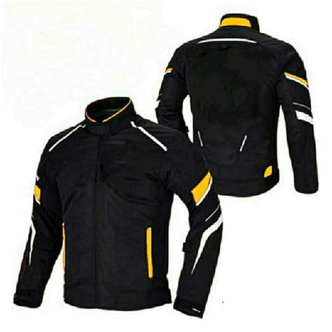 jual jaket touring jaket motor protektor jaket motor polos   hitam