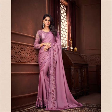 Sri Lanka Wedding Saree Design Purple Sri Lanka Online Saree Shopping