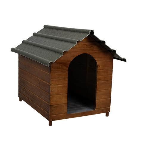 Ophelia & Co. Outdoor and Indoor Dog House, Cozy Wooden Pet Shelter with Elevated Floor | Wayfair