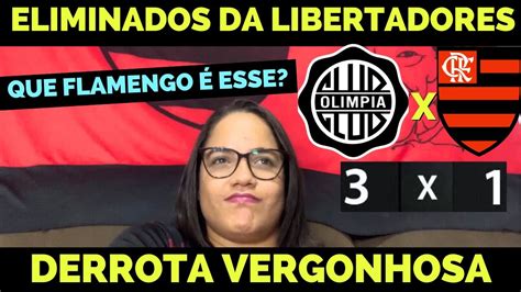 React Olímpia 3 x 1 Flamengo YouTube