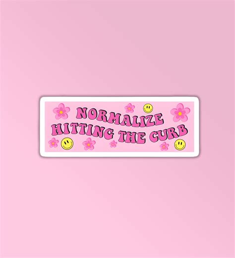 Normalize Hitting The Curb Sticker – Peeekaboo
