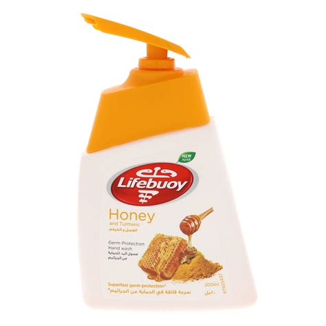 سعر Lifebuoy Honey And Turmeric Germ Protection Hand Wash 200ml فى