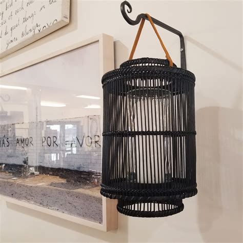 These Black Bamboo Lanterns Bring So Much Texture To Any Space Indoor