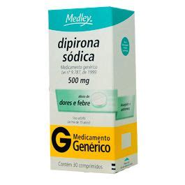 Dipirona Sódica 500mg 30 Comprimidos