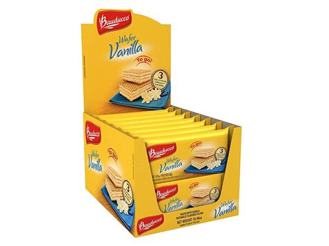 Pack Of 12 Bauducco Mini Wafer Cookies Vanilla Delicious And Crispy