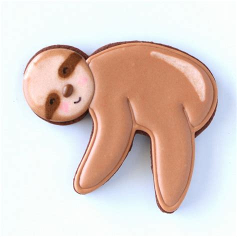 Ann Clark Tin Plated Steel Cookie Cutter Sloth Lollipop Cake Supplies
