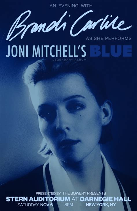 Brandi Carlile Taking Joni Mitchells Blue To Carnegie Hall In Fall