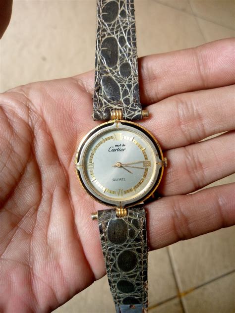 Vintage Cartier Fesyen Wanita Jam Tangan Di Carousell