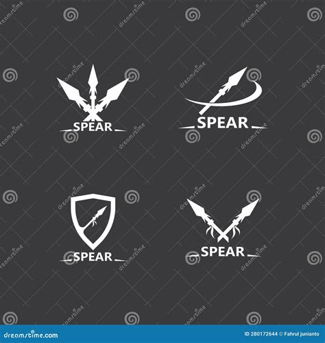 Spear Logo And Symbol Vector Design Illustration Stock Illustration