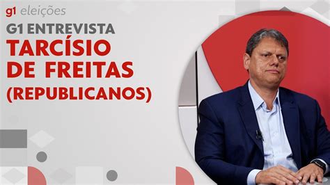 G1 entrevista Tarcísio de Freitas Republicanos candidato ao governo