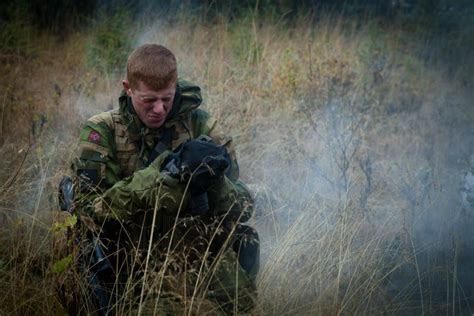 Norwegian Infantry During A Tear Gas Exercise Gas Mask Elitists On