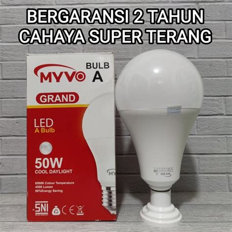 Jual Myvo Grand Lampu Led A Bulb W Watt Bohlam Di Lapak Terra