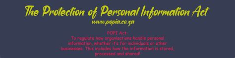 The Protection Of Personal Information Act Explained 4d House