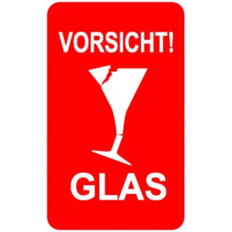 Etykiety Vorsicht Glas Szt Gb Druk