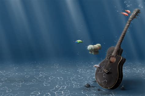 Ocean Guitar 480x320 Hd Wallpaper Peakpx