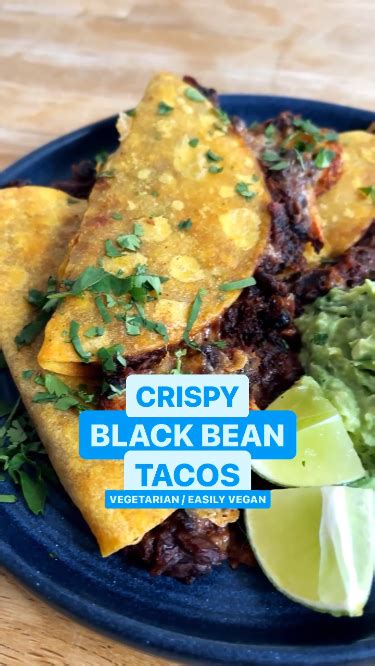 Crispy Sheet Pan Black Bean Tacos Vegetarian Artofit