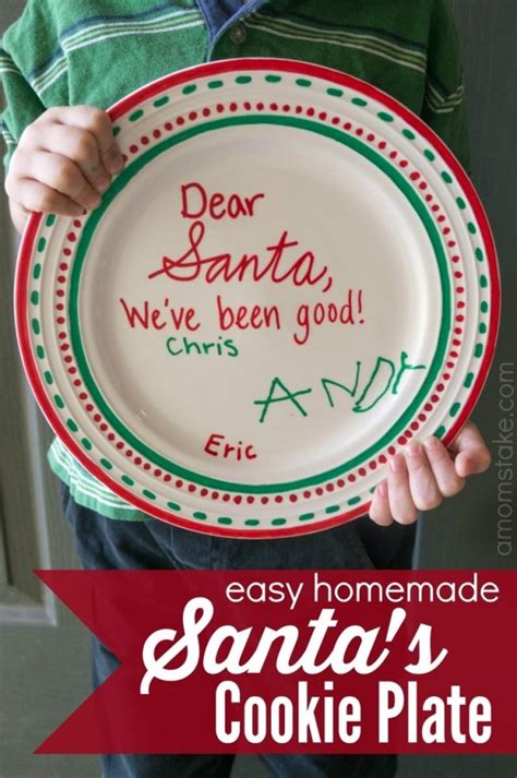 Easy Homemade Santa S Cookie Plate A Mom S Take