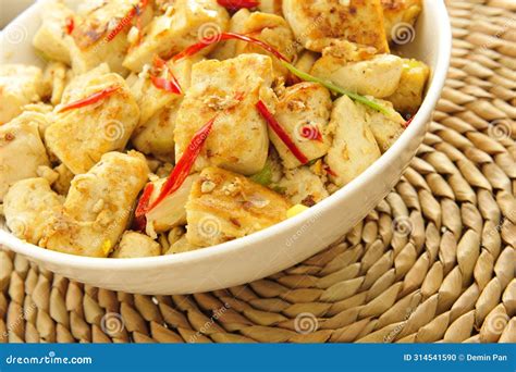 Spicy Hot Bean Curd Stock Photo Image Of Cooking Leaves