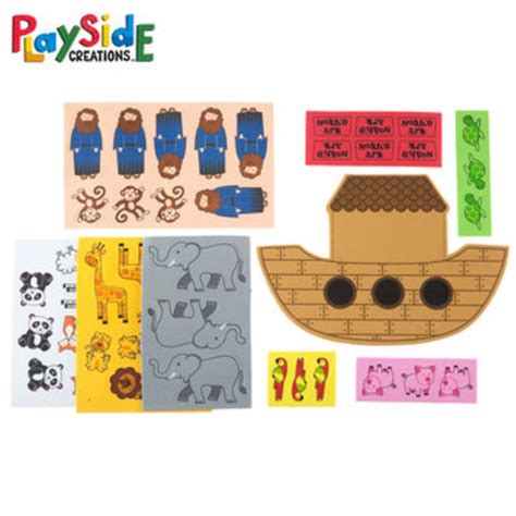 Playside Creations Foam Noah S Ark Kits Multi Colored 6 Count Mardel