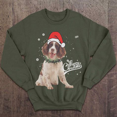 English Springer Spaniel Merry Christmas Christmas Sweater Shirt