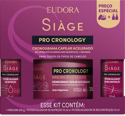 Kit Cronograma Capilar Acelerado Siàge Pro Cronology Em Até 8x Sem Juros