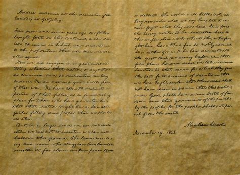 The gettysburg address