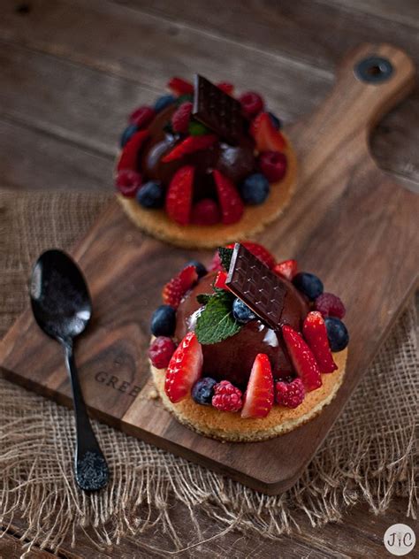 Jaleo En La Cocina Tartaletas Con Mousse De Chocolate Y Frutos Rojos