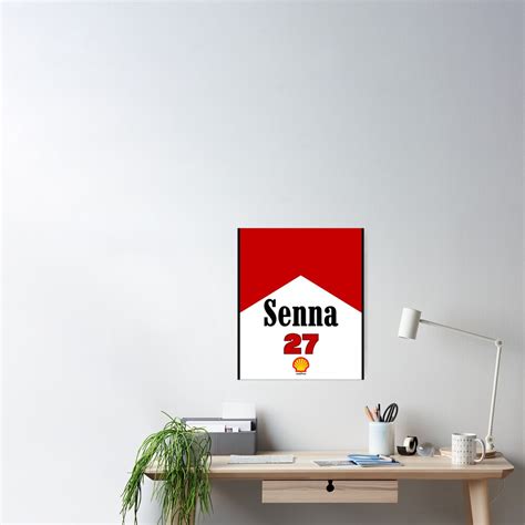 Ayrton Senna F Livery Poster For Sale By Hartmotorsport Redbubble