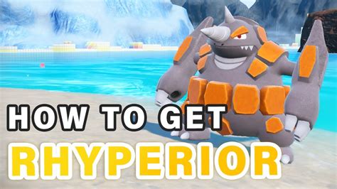 How To Evolve Rhydon Into Rhyperior Pokemon Scarlet Violet YouTube