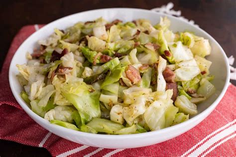 Southern Fried Cabbage with Bacon Recipe | Southern Plate