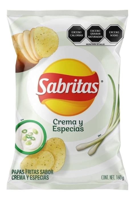 Sabritas Sabor Crema Y Especias 160g 5pzas Envío Gratis