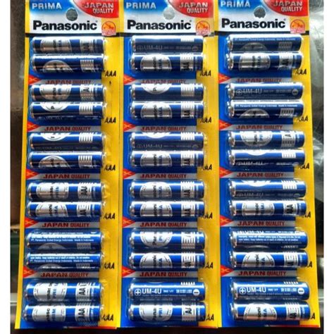 Jual Battery Panasonic Aaa Biru V Isi Pcs Baterry A