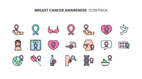 Premium Icon Breast Cancer Awareness