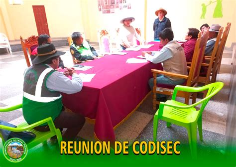 Desarrollo de la Reunión de CODISEC Noticias Municipalidad