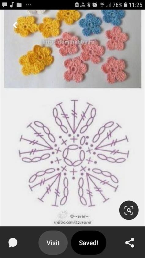 Pin By Polina Polyanovsky On Crochet Flowers Diagramm Crochet Flower