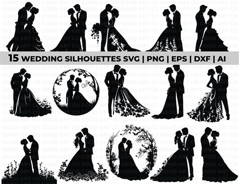 Wedding Svg Bride And Groom Svg Newlyweds Svg Married Couple Svg