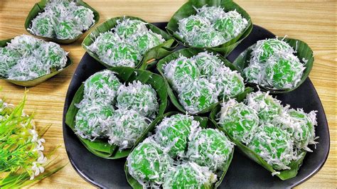 Resep Kue Klepon Tepung Ketan Isi Gula Merah Youtube