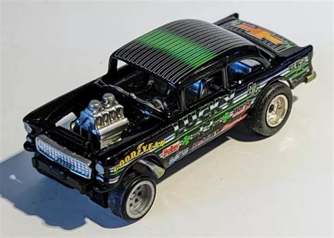 HOT WHEELS PERSONNALISÉ Chevy Bel Air Gasser Lucky Real Riders EUR PicClick FR