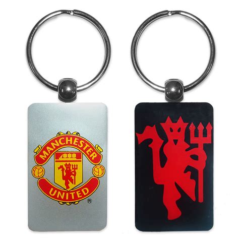 Man Utd Official Red Devil Metal Enamel Deluxe Keyring