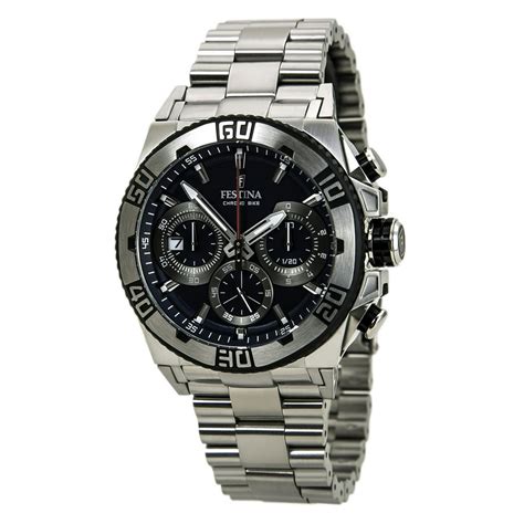 Festina Festina Men S Chrono Bike F16658 2 Silver Stainless Steel Quartz Watch